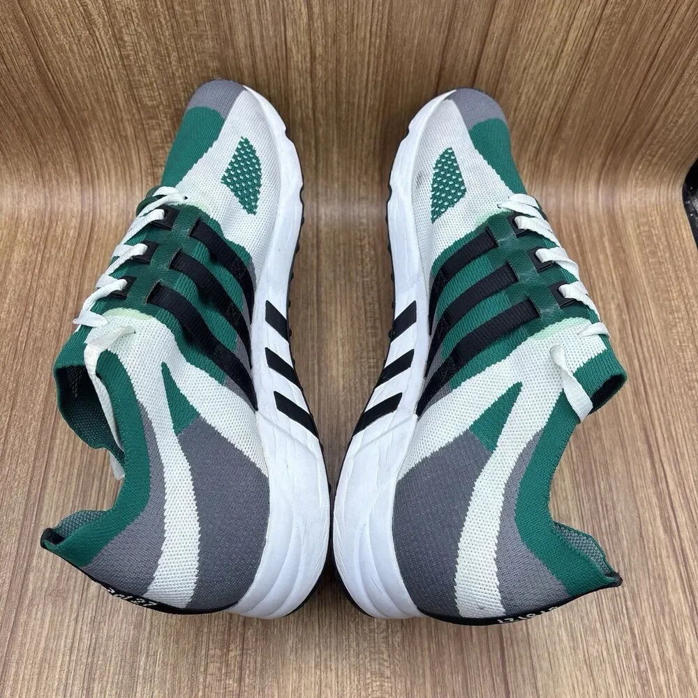 Adidas EQT Running Guidance Multicolored Green Black White Mens size 14 Sneakers
